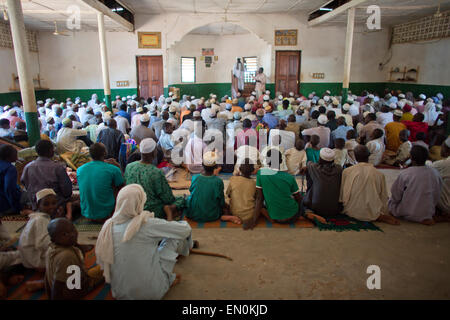 Les musulmans sont déplacées par la violence près de Bangui en République centrafricaine Banque D'Images