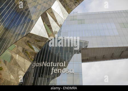 Gas Natural Fenosa, siège de Barcelone, Catalogne, Espagne Banque D'Images