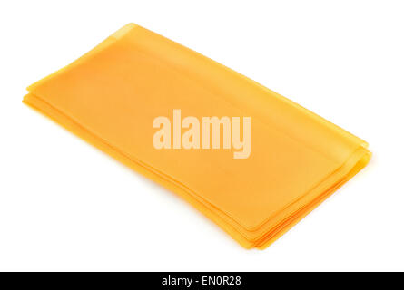 Document en plastique couvre isolated on white Banque D'Images