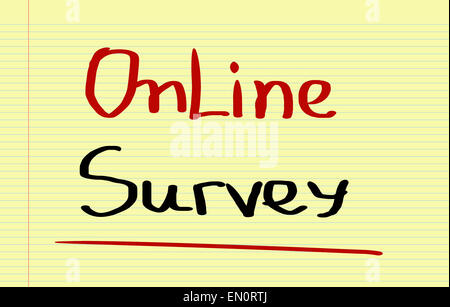 Concept de sondage en ligne Banque D'Images