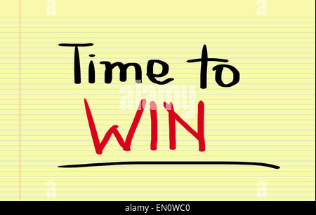 Time to Win Concept Banque D'Images