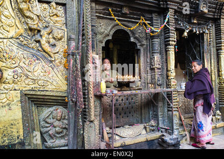 Seto Machhendranath Temple, Katmandou, Népal Banque D'Images