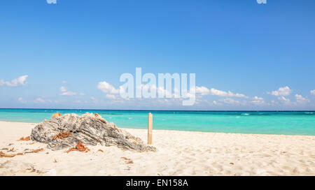 Paysages de mer des Caraïbes ( Playacar Playa Del Carmen, Mexique ) Banque D'Images