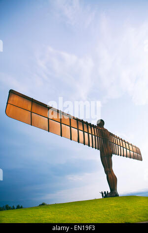 L'Europe, Royaume-Uni, Tyne et Wear, Gateshead, Ange du Nord par Antony Gormley Banque D'Images