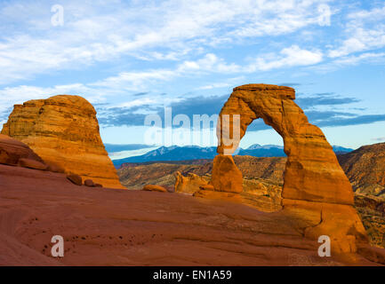 Delicate Arch dans Arches National Park, Utah Banque D'Images