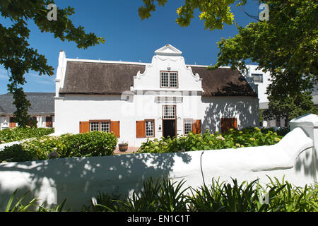 Maison bourgeoise sur Blom Street à Stellenbosch, Western Cape. Banque D'Images