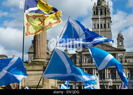 L'espoir sur la peur Rally, George Square, Glasgow. 25 avril, 2015 Banque D'Images