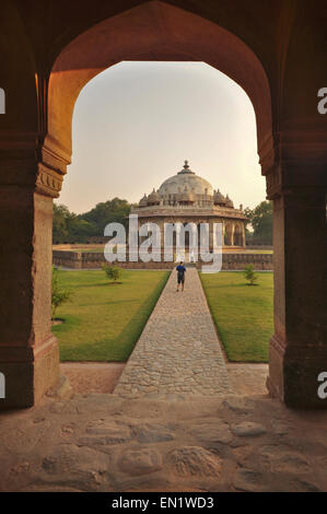 L'Inde, Mumbai, Delhi, tombeau de Humayun (16ème siècle), Isa Khan tombe enceinte (1547 AD) Banque D'Images