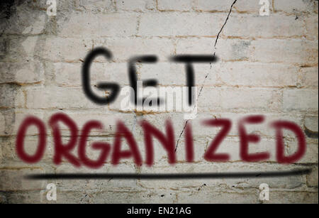 Obtenez organisé Concept Banque D'Images