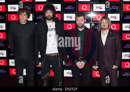 Accès Xperia Q Awards tenue à l'hôtel Grosvenor House - Arrivées. En vedette : Kasabian Où : London, Royaume-Uni Quand : 22 Oct 2014 Banque D'Images