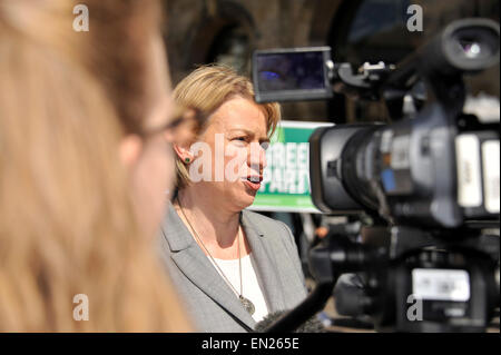 Natalie Bennett Chef Parti Vert Banque D'Images