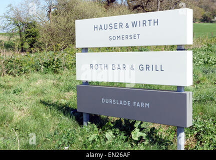 Hauser & Wirth Somerset art gallery, Bruton, Somerset, Angleterre Banque D'Images