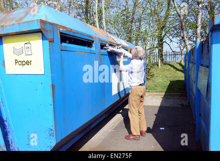 Installation de recyclage à Somerset, Angleterre Banque D'Images