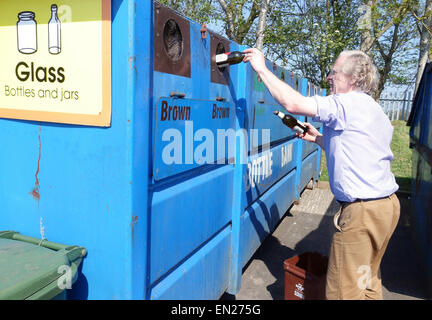 Installation de recyclage à Somerset, Angleterre Banque D'Images