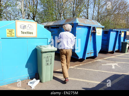 Installation de recyclage à Somerset, Angleterre Banque D'Images