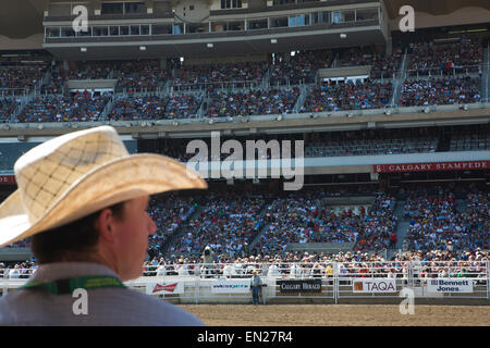 Stampede Cow-boy de Galgary, Canada Banque D'Images