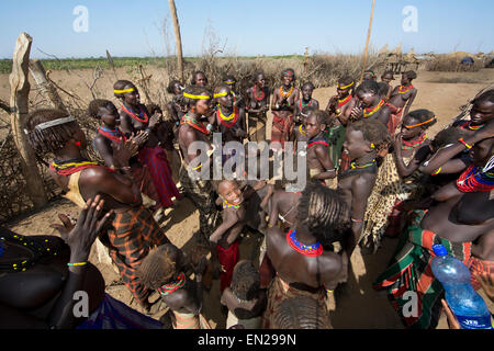 Dasanesh tribu en Ethiopie Banque D'Images