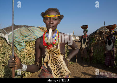 Dasanesh tribu en Ethiopie Banque D'Images