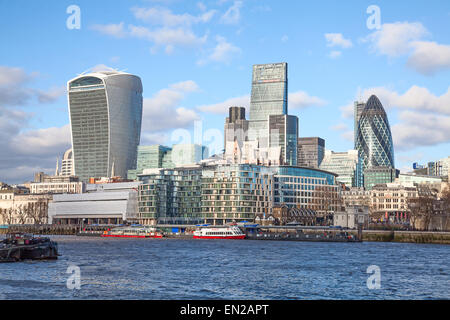 Londres - le 24 décembre : Ville de Londres le 24 décembre 2014. La ville est une petite partie de la métropole de la région de London. Il ho Banque D'Images