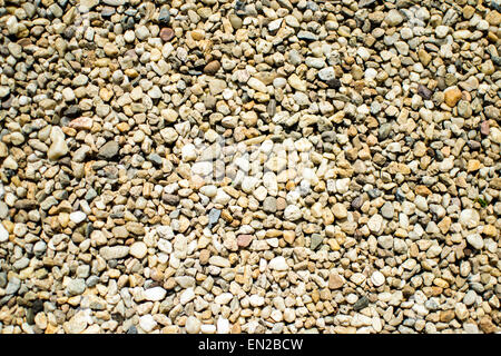 Petit chemin en pierre de gravier de couleur pour le fond Banque D'Images