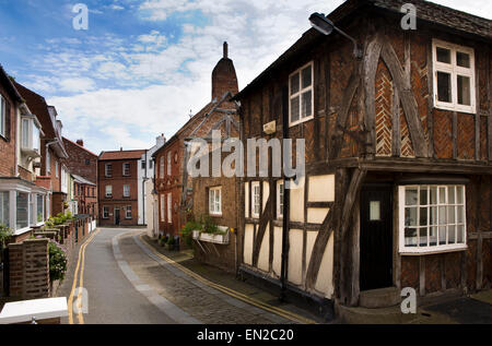 Royaume-uni, Angleterre, dans le Yorkshire, Scarborough, Quay Street, colombages historique Banque D'Images