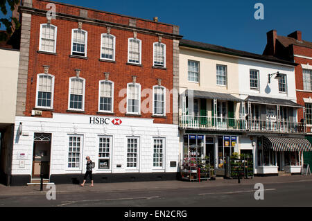 High Street, Pershore, Worcestershire, Angleterre, RU Banque D'Images