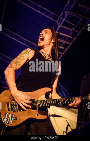 Miami, Floride, USA. Apr 20, 2015. 'Extreme' effectuer à Monsters Of Rock croisière à bord du MSC Divina en Caraïbes. NUNO BETTENCOURT © Igor Vidyashev/ZUMA/Alamy Fil Live News Banque D'Images