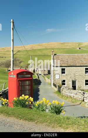 Keld & Téléphone rouge fort Avril 2015 Banque D'Images