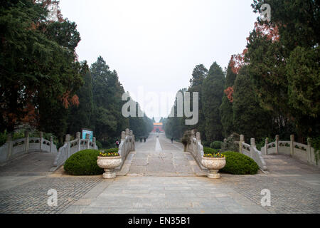 Ming Xiaoling Mausoleum Banque D'Images