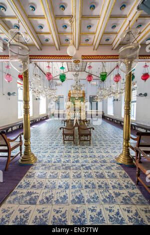 Paradesi Synagogue, Quartier Juif ou juif Ville, Mattancherry, Kochi, Cochin, Kerala, Inde Banque D'Images