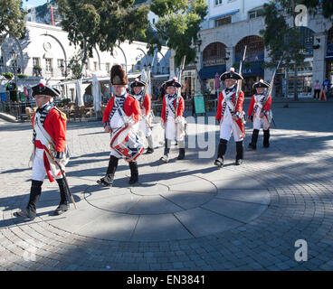 Les clés de la cérémonie à Grand vantaux Square, Gibraltar, la terroritory en Europe du sud Banque D'Images