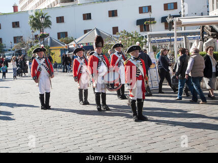 Les clés de la cérémonie à Grand vantaux Square, Gibraltar, la terroritory en Europe du sud Banque D'Images