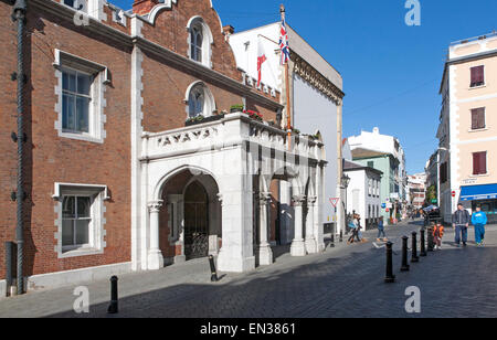 Bâtiment conventuel la résidence officielle du gouverneur de Gibraltar (terroritory en Europe du sud Banque D'Images