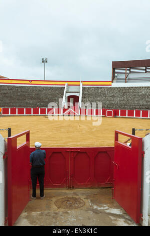 L'intérieurapt Santoña bullring, village côtier en Cantabrie Banque D'Images