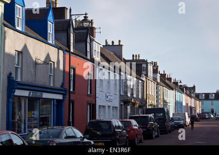 Maisons géorgiennes de Castle Street, Kirkcudbright, Dumfries et Galloway, Écosse Banque D'Images