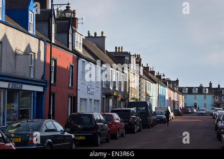 Maisons géorgiennes de Castle Street, Kirkcudbright, Dumfries et Galloway, Écosse Banque D'Images