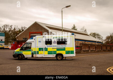 La NHS Ambulance Service écossais East dépôt Central est situé au 76 route de l'École de l'ouest de Dundee, Royaume-Uni Banque D'Images