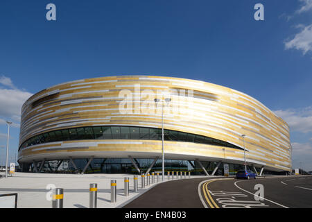 Derby Arena, vélodrome. Le Derbyshire, Angleterre, Banque D'Images