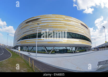 Derby Arena, vélodrome. Le Derbyshire, Angleterre. Banque D'Images