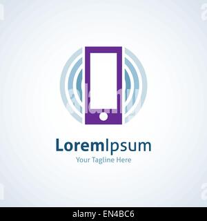 La technologie de téléphone internet application logo vector icon Illustration de Vecteur