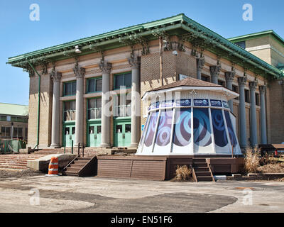 Geddes, New York, USA. Avril 12,2015.laiterie sur les terrains de l'État de New York, juste d'être rénové Banque D'Images