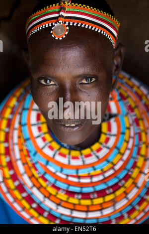 La tribu Samburu au nord du Kenya Banque D'Images