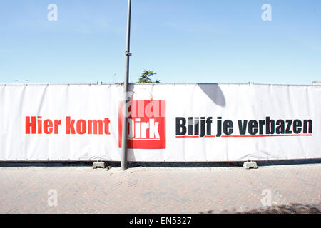 Publicité pour un supermarché Dirk est vu à Voorschoten, Banque D'Images