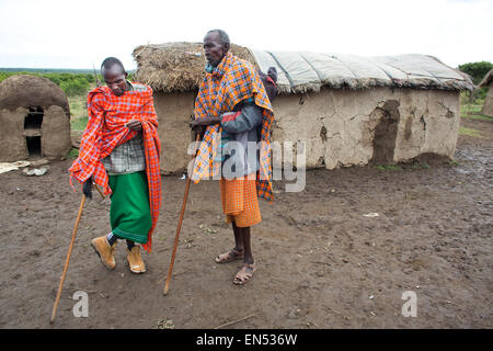 La tribu Samburu au nord du Kenya Banque D'Images