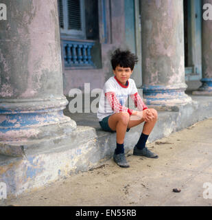 Eine Reise nach Havanna, Kuba 1980er Jahre. Un voyage à La Havane, Cuba des années 80. Banque D'Images