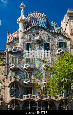 Casa Batllo, Barcelone, Catalogne, Espagne Banque D'Images