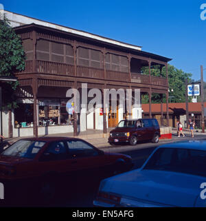 Die alte Goldgräberstadt Mariposa à Kalifornien, USA 1980er Jahre. Le vieil or-digger ville Mariposa en California, US des années 1980. Banque D'Images