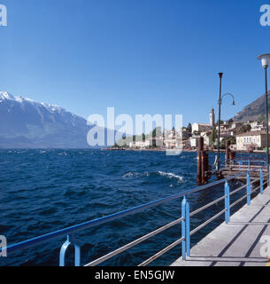 Hotel Limone sul Garda, Italie des années 1970, San Lorenzo al Mare er Jahre. Vacances à Limone sul Garda, Lac de Garde, Italie 1970. Banque D'Images