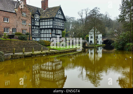 Canal de Bridgewater à Worsley et stimuler à l'entrée des mines Delph Banque D'Images