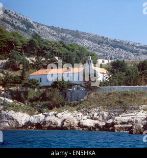 Mourir en Apartment Danče Marienkirche, Dubrovnik, Kroatien, Jugoslawien 1970 er Jahre. Église de Sainte Marie dans Apartment Danče, Dubrovnik, Croatie, Yugos Banque D'Images